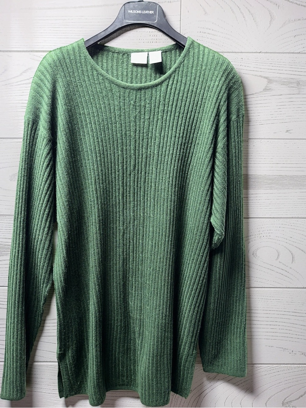 Women’s Ribbed Crewneck Sweater - Green